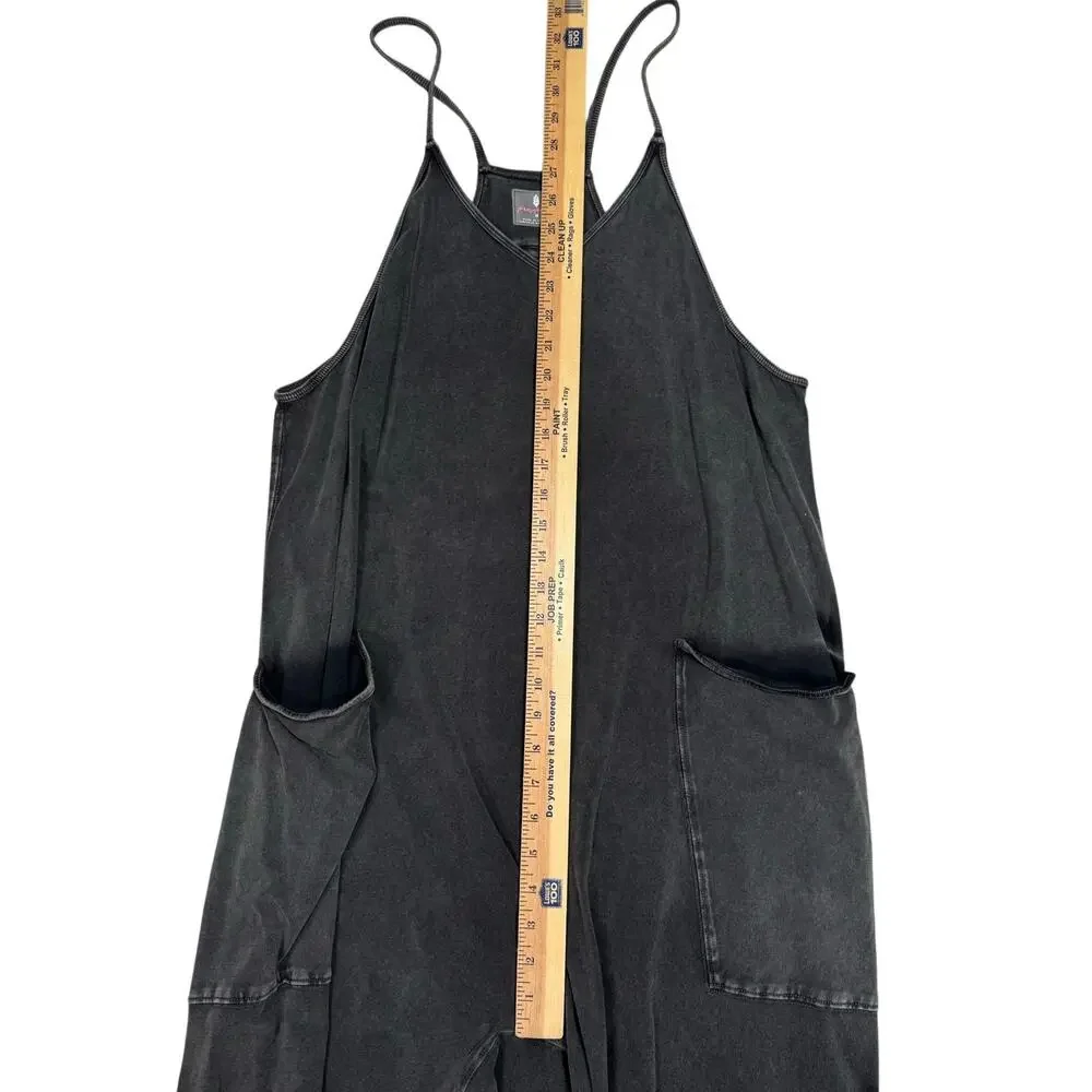 Free People FP Movement Hot Shot One Piece M Jumpsuit Romper Lounge Dark Gray